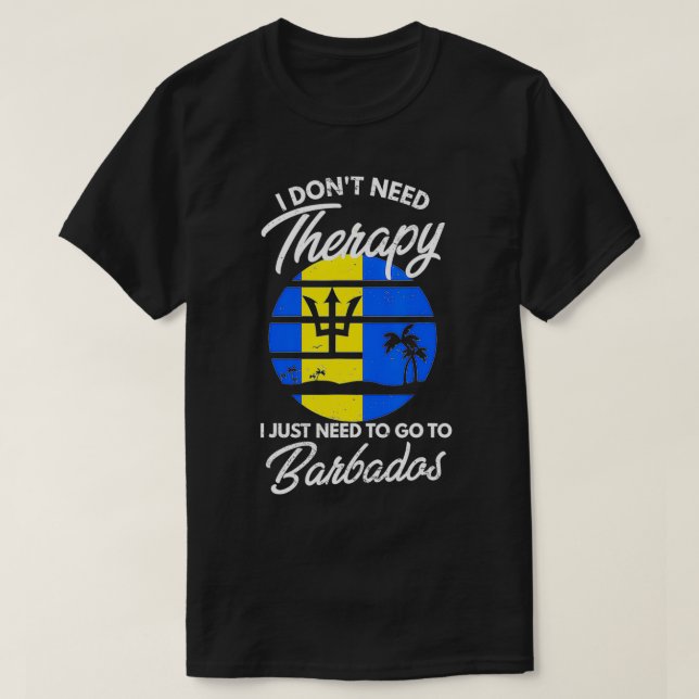 Camiseta Bandera de Barbados de vacaciones Barbados (Diseño del anverso)