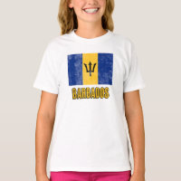 Bandera de Barbados "Grunge" look.