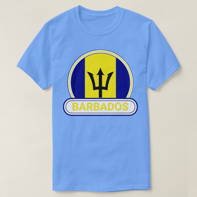 Camiseta Bandera de Barbados para el país (Diseño del anverso)