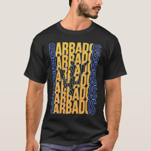 Camiseta Bandera de Barbados Patrimonio de Barbados Orgullo