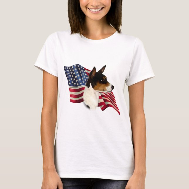 Camiseta Bandera de Basenji (Anverso)