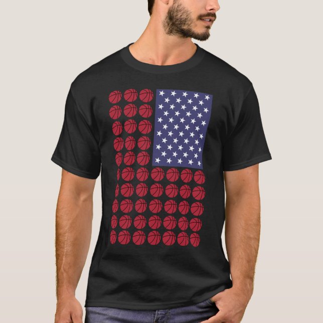 CAMISETA BANDERA DE BASKETBALL USA (Anverso)