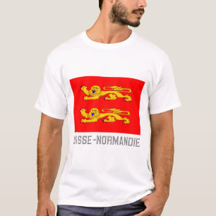 Camiseta Bandera de Basse-Normandie con nombre