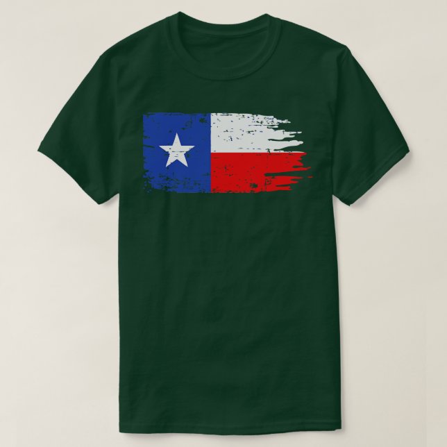 Camiseta Bandera de Batalla de Texas (Diseño del anverso)