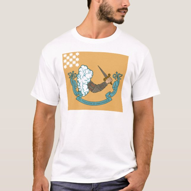 Camiseta Bandera de batalla revolucionaria de la guerra (Anverso)