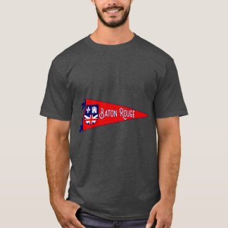 Camiseta Bandera de Batión Rojo Pennant sobredimensionado