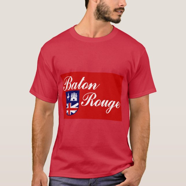 Camiseta Bandera de Baton Rouge (Anverso)