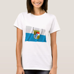Camiseta Bandera de Baviera/de Baviera con los brazos