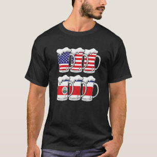 Camiseta Bandera De Beer Usa Costa Rica