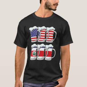 Camiseta Bandera De Beer Usa Costa Rica