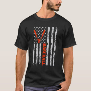 Camiseta Bandera de Béisbol Amantes Deportivos Hombres Muje