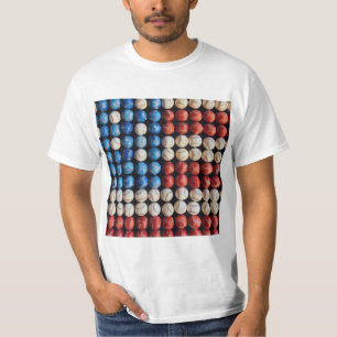 Camiseta Bandera de Béisbol Americana