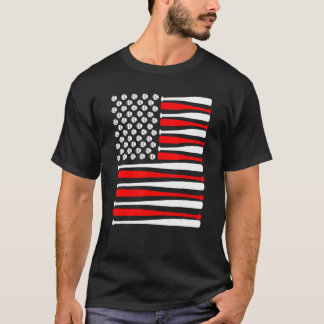 Camiseta Bandera De Béisbol Bandera Patriótica Estadouniden