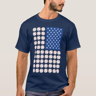 CAMISETA BANDERA DE BÉISBOL DE EE.UU.