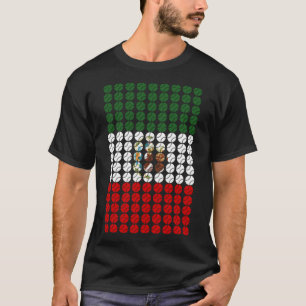 Camiseta Bandera de béisbol de México para los fanáticos de