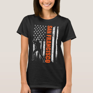 Camiseta Bandera de béisbol de San Francisco Usa vintage pa