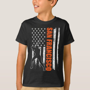 Camiseta Bandera de béisbol de San Francisco Usa Vintage Pa