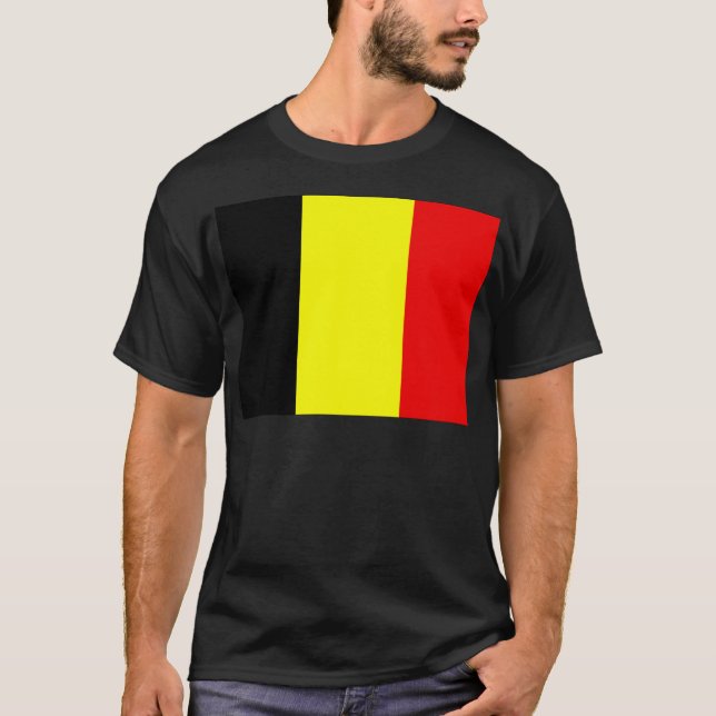Camiseta Bandera de Bélgica (Anverso)