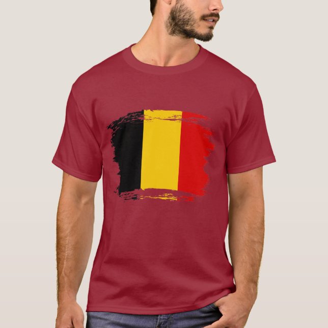 Camiseta bandera de Bélgica (Anverso)