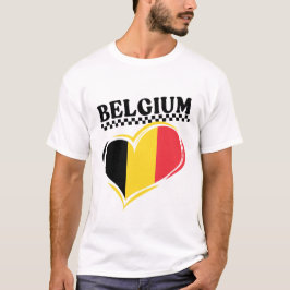 Camiseta bandera de Bélgica