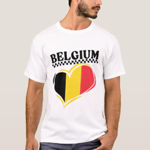 Camiseta bandera de Bélgica