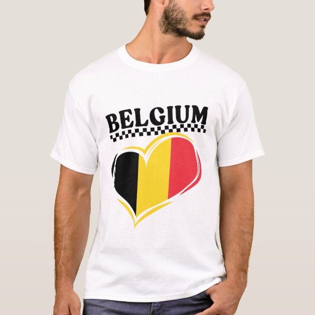 Camiseta bandera de Bélgica (Anverso)