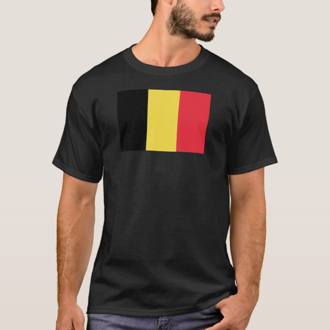 Camiseta Bandera de Bélgica (Anverso)
