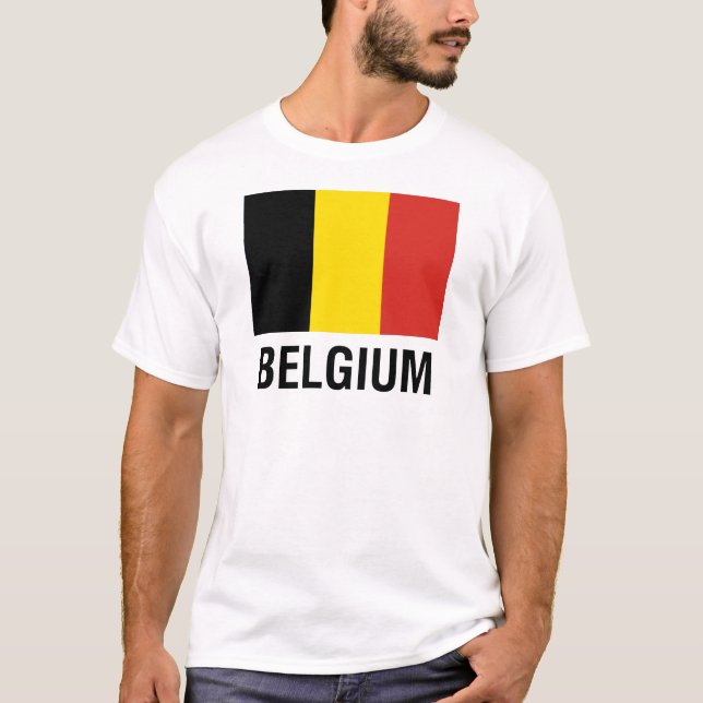 Camiseta BANDERA de BÉLGICA (Anverso)