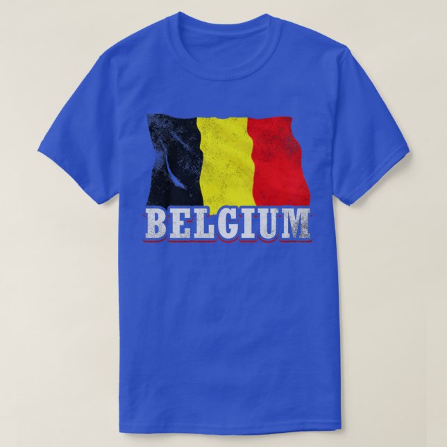 Camiseta Bandera de Bélgica (Diseño del anverso)