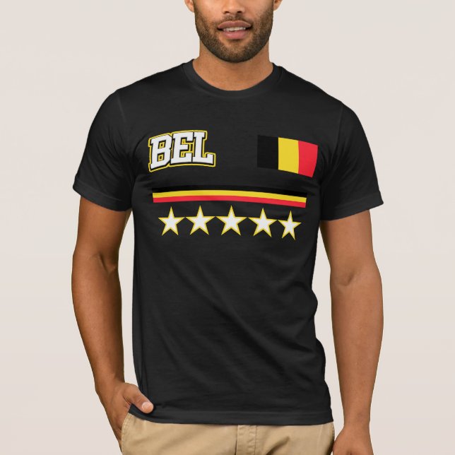 Camiseta Bandera de Bélgica (Anverso)