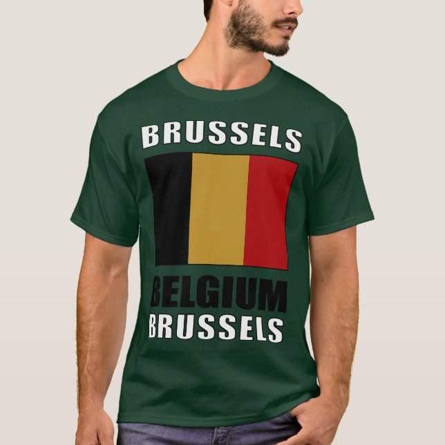 Camiseta Bandera de Bélgica (Anverso)