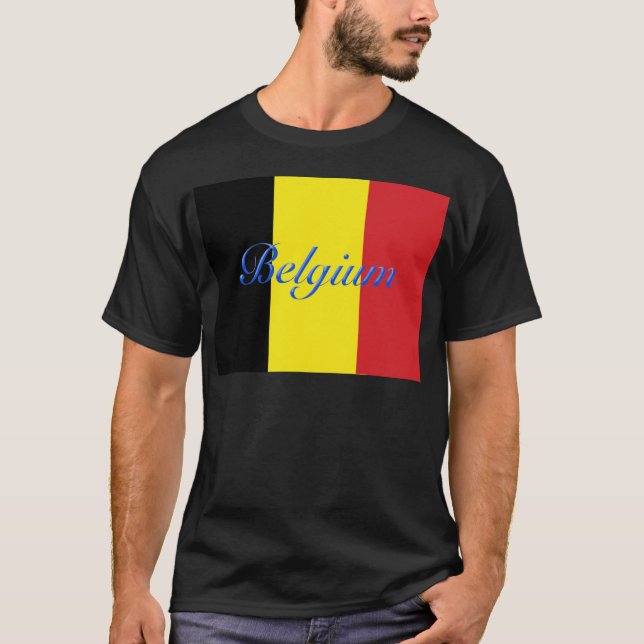Camiseta Bandera de Bélgica (Anverso)