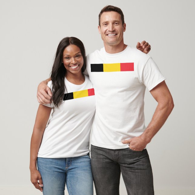 Camiseta Bandera de Bélgica (Unisexo)