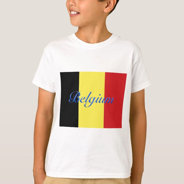 Camiseta Bandera de Bélgica (Anverso)