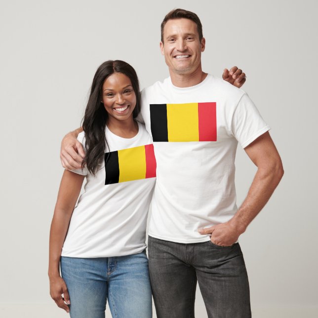Camiseta Bandera de Bélgica (Unisexo)