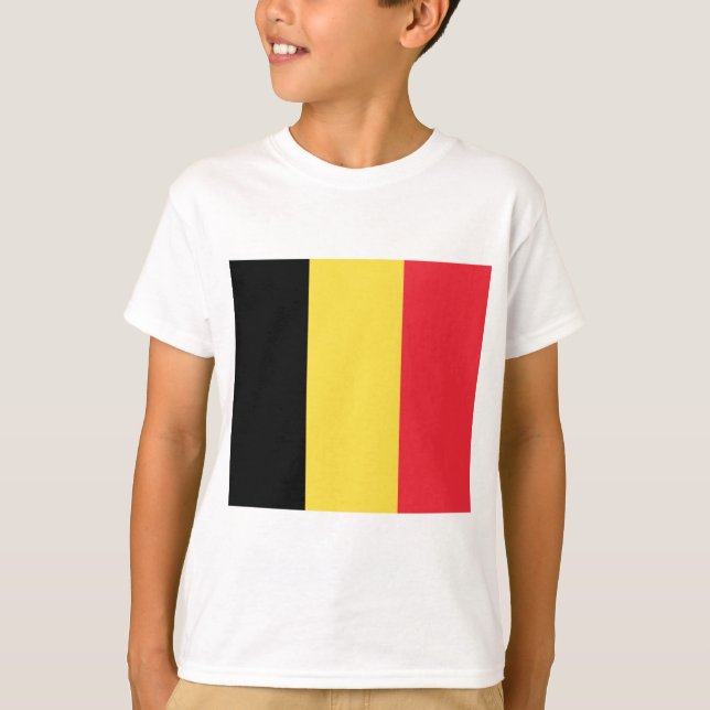 Camiseta Bandera de Bélgica (Anverso)
