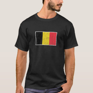Camiseta Bandera de Bélgica con colores nacionales belgas v