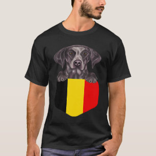 Camiseta Bandera De Bélgica Perro De Puntero Alemán De Cort