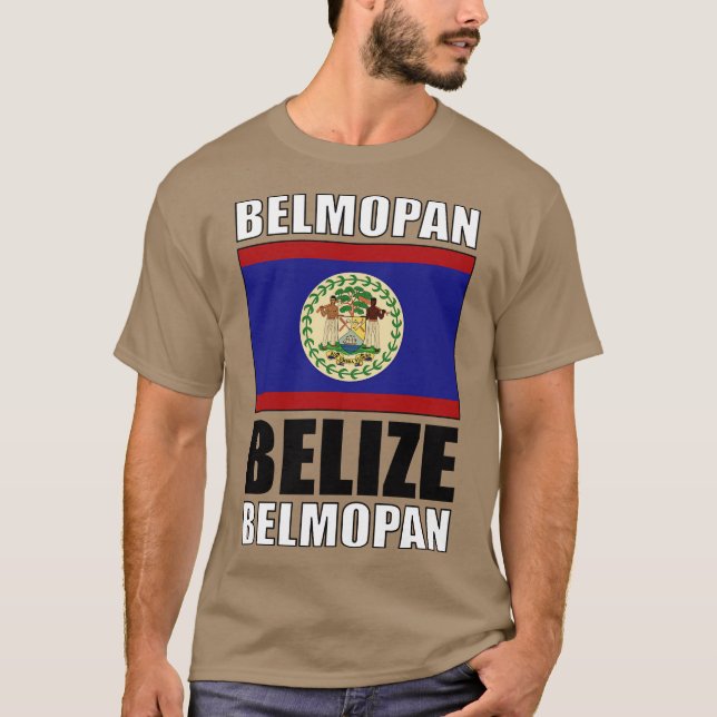 Camiseta Bandera de Belice (Anverso)