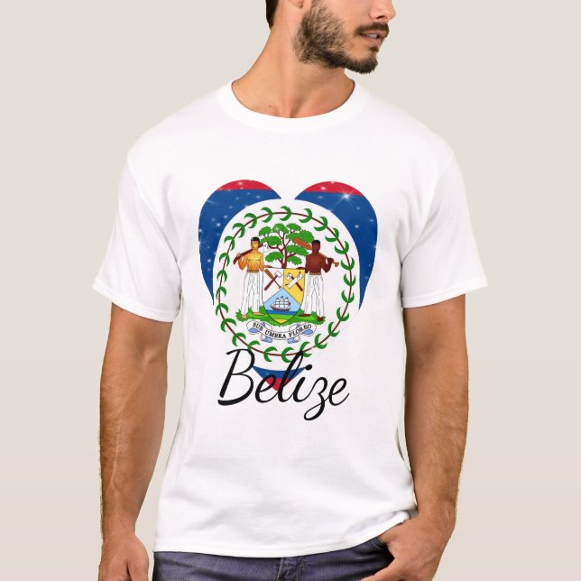 Camiseta Bandera de Belice. (Anverso)
