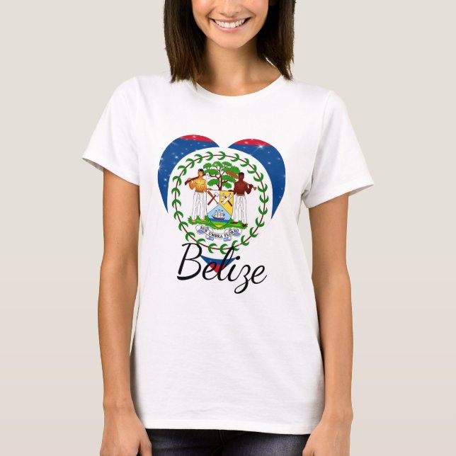 Camiseta Bandera de Belice. (Anverso)