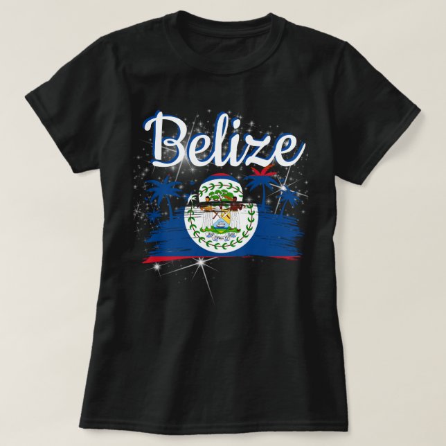 Camiseta Bandera de Belice (Diseño del anverso)