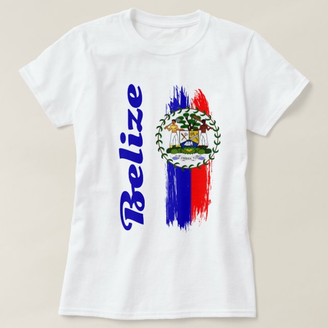 Camiseta Bandera de Belice (Diseño del anverso)