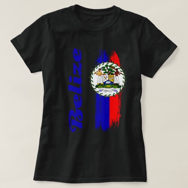 Camiseta Bandera de Belice (Diseño del anverso)