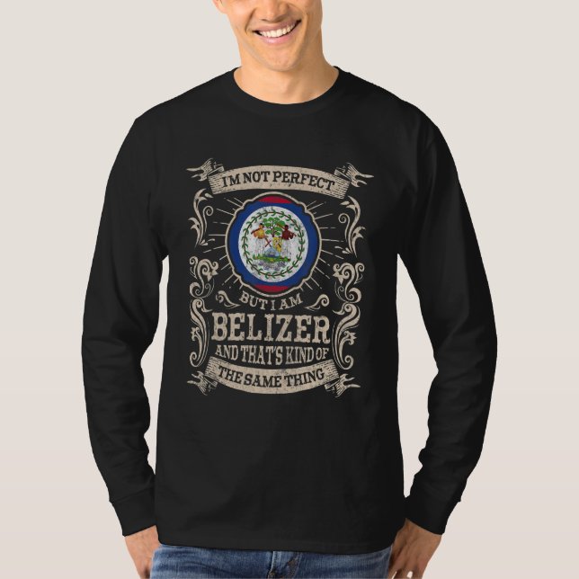 Camiseta Bandera de Belice Orgullosos Beliceños Hombres y M (Anverso)