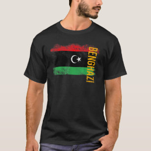 Camiseta Bandera De Benghazi Libia Para Hombres Mujeres Niñ