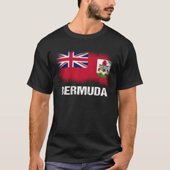 Camiseta Bandera de Bermudas Bermudas  2 (Anverso)