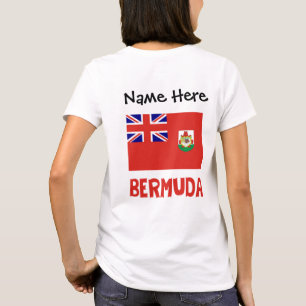 Camiseta Bandera de Bermudas y Bermudas con tu nombre