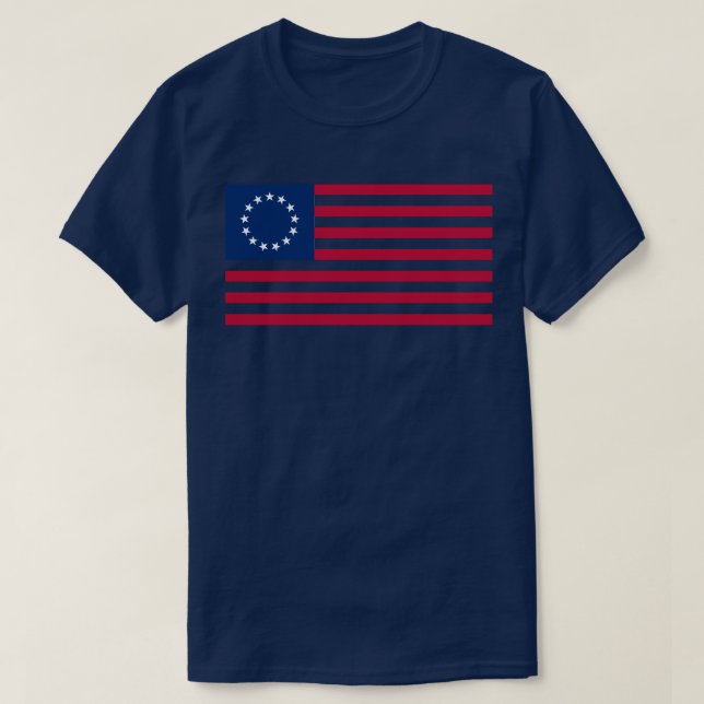 Camiseta Bandera de Betsy Ross (Diseño del anverso)