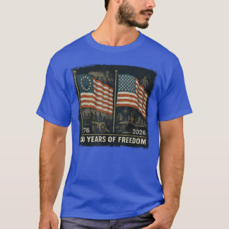 Camiseta Bandera de Betsy Ross 250 años de libertad 1776202